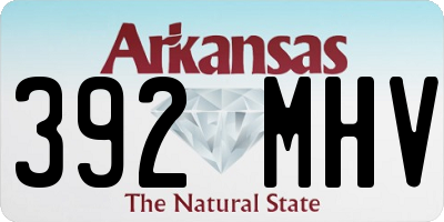 AR license plate 392MHV