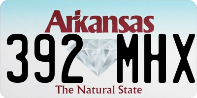 AR license plate 392MHX