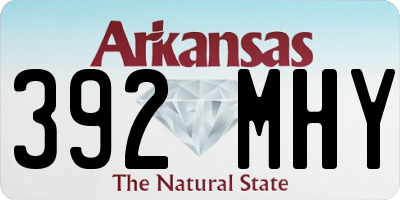 AR license plate 392MHY