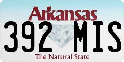 AR license plate 392MIS