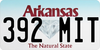 AR license plate 392MIT
