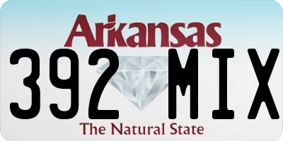 AR license plate 392MIX