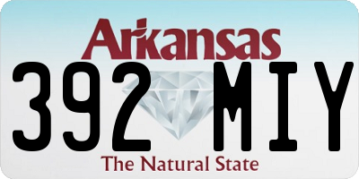 AR license plate 392MIY