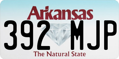 AR license plate 392MJP