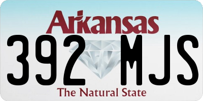 AR license plate 392MJS