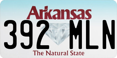 AR license plate 392MLN