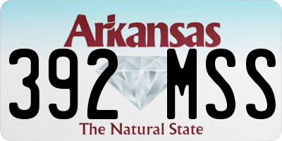 AR license plate 392MSS