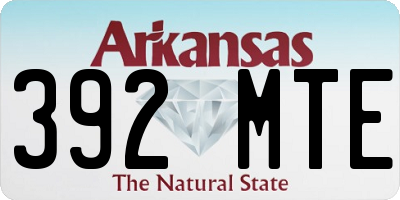 AR license plate 392MTE