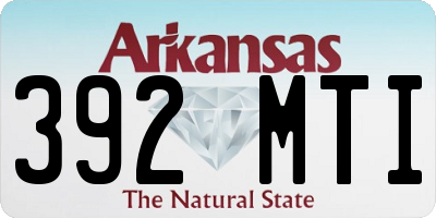 AR license plate 392MTI