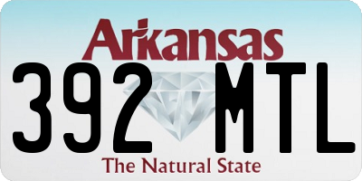 AR license plate 392MTL