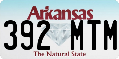 AR license plate 392MTM