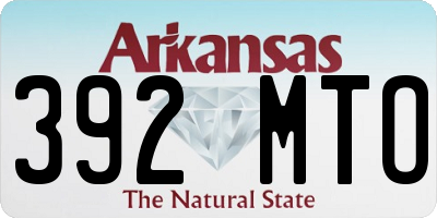 AR license plate 392MTO
