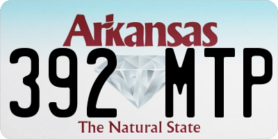 AR license plate 392MTP