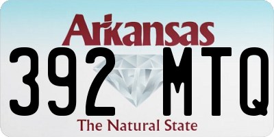 AR license plate 392MTQ
