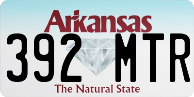 AR license plate 392MTR