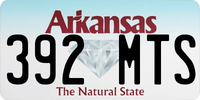 AR license plate 392MTS