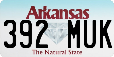 AR license plate 392MUK
