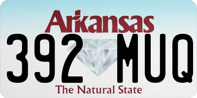 AR license plate 392MUQ