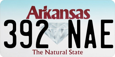 AR license plate 392NAE
