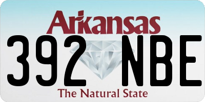 AR license plate 392NBE
