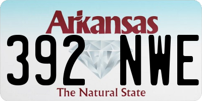 AR license plate 392NWE