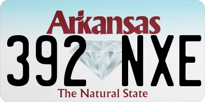 AR license plate 392NXE