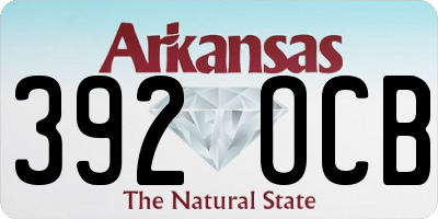 AR license plate 392OCB