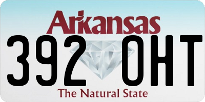 AR license plate 392OHT