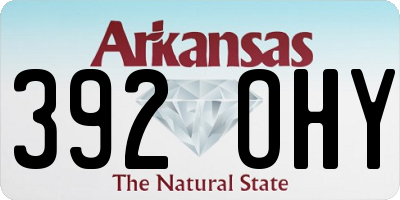 AR license plate 392OHY