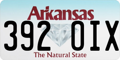 AR license plate 392OIX