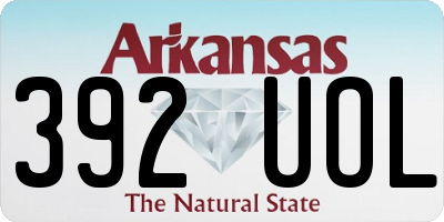 AR license plate 392UOL