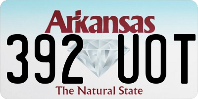 AR license plate 392UOT