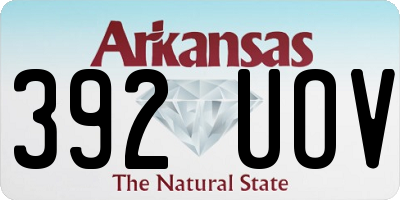 AR license plate 392UOV