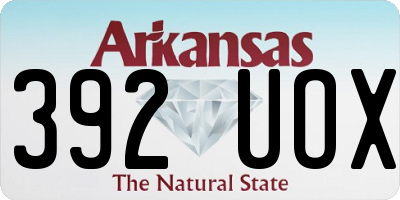 AR license plate 392UOX