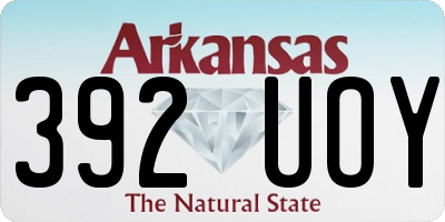 AR license plate 392UOY