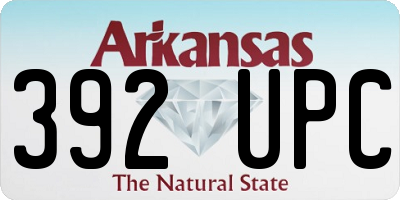 AR license plate 392UPC