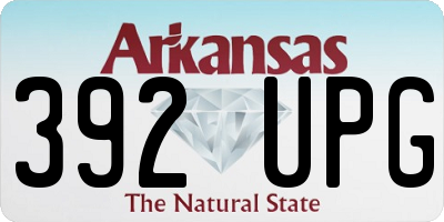 AR license plate 392UPG