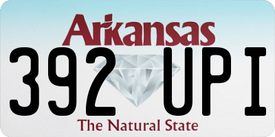 AR license plate 392UPI