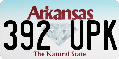 AR license plate 392UPK