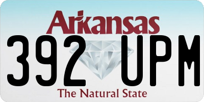 AR license plate 392UPM