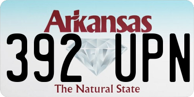 AR license plate 392UPN