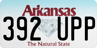 AR license plate 392UPP