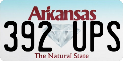 AR license plate 392UPS