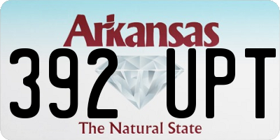 AR license plate 392UPT
