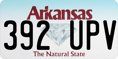 AR license plate 392UPV