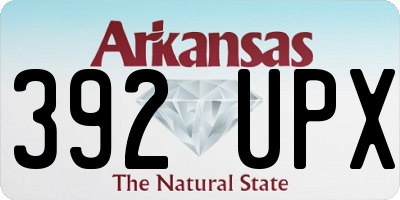 AR license plate 392UPX