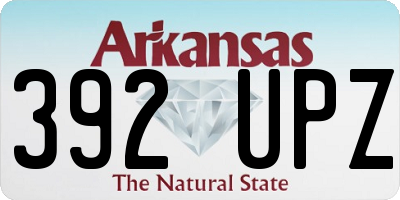 AR license plate 392UPZ