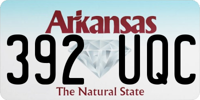 AR license plate 392UQC
