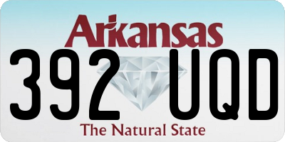 AR license plate 392UQD