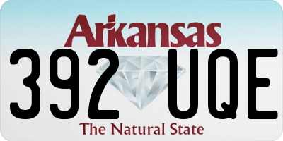 AR license plate 392UQE